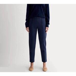 NWT Everlane $98 The Dream Stretch Trouser Pull On Pants Sz XS Navy Blue Tapered
